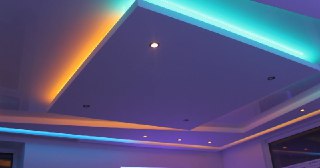 Натяжной потолок с подсветкой Ангарск, цена от 2161 руб.